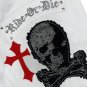 Mens Chrome Cross Skull Sweat Shorts Graphic Streetwear