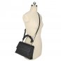 Womens Smooth Pattern Wrinkle Handle Crossbody Satchel Bag