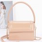 Womens Enamel Top Handle Flap Bag Chain Strap Crossbody Purse