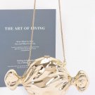 Womens Metallic Acrylic Candy Shape Clutch Chain Shoulder Bag