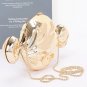 Womens Metallic Acrylic Candy Shape Clutch Chain Shoulder Bag