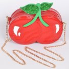 Red Cherry Novelty Crossbody Clutch Bag