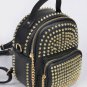 Studded Mini Backpack with Chain Detail