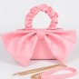 Oversized Bow Top Handle Mini Clutch Bag