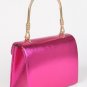 Metallic Flap Top Handle Crossbody Bag