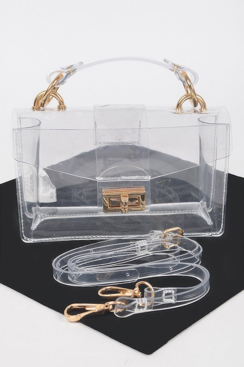 Clear Transparent Top Handle Shoulder Bag