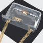 Transparent Chain Strap Flap Crossbody Bag