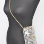 Rhinestone Studded Clear Belt Bag with Chain Strap