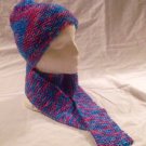 Knit BonBon Hat and Scarf Ensemble