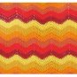 Blazing Fire Chevron Blanket