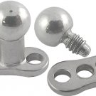 Titanium G23 Dermal Anchor with Ball on Top