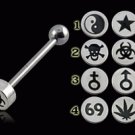 Logo Steel Tongue Barbell