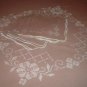 VINTAGE TABLECLOTH NAPKIN SET SWISS CHOCOLATE BROWN