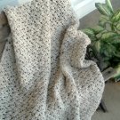 HAND CROCHETED AFGHAN IN ARAN FLECK COLOR