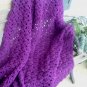 HAND CROCHETED AFGHAN IN DARK ORCHID