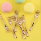 24 Rose Gold 4"" Long Appetizer Forks Wedding Party Events Disposable Tableware