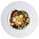 Plastic Flaired Round 10"" Dinner Plates Disposable Home Party Wedding Catering