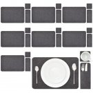 Felt Table Placemats Set Of 8 For Dining Table 8 Coasters 8 Cutlery Pouches