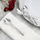 36 Pk Plastic Silver Light Gray Tea Spoons Disposable Tableware Party Wedding