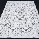 Wall Of China White 72X90"" Embroidery Cutwork Polyester Fabric Tablecloth Napkin
