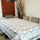Rectangle 72X90"" Embroidery Tablecloth Cover Napkin Wedding Party Banquet Party