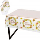6-Pack Plastic Tablecloth Table Covers Thanksgiving Party Supplies 54"" X 108""