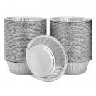 100 Pack Aluminum Round Disposable Foil Pie Pans For Baking 5 In