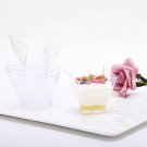 2 Oz Plastic Clear Disposable Square Dessert Single Serve Cups Wedding Party