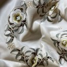 Beige Color - Spring Green Flower Embroidery Floral Cutwork 33"" Tablecloth Round
