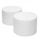 2 Pack Foam Cake Dummies For Faux Wedding Cake 6X4 Inch Dummy Rounds