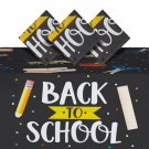 3 Pack Back To School Party Tablecloth Disposable Cover For Classroom 54X108 In