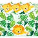 Plastic Lion Tablecloth For Safari Birthday Party Decorations (54 X 108 In 3X)