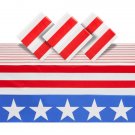 3 Pack 4Th Of July American Flag Tablecloth For Patriotic Party Supplies 54X108""