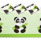 Green Tablecloth For Panda Birthday Party Decorations (54 X 108 In 3 Pack)