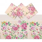 Pink Rose Tablecloth For Wedding Decorations (54 X 108 In 3 Pack)