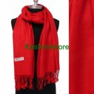Pashmina Paisley Floral Silk Wool Scarf Wrap Shawl Soft Classic Red #W103 For Gift