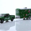 Diecast 2016 Ford F 150 Xlt Christmas Santa Claus Box Trailer Truck 1:64
