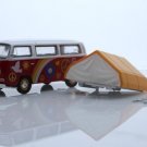 Diecast Volkswagen Type 2 Samba Bus Camper Van Roof Tent Vw 1:64 Scale