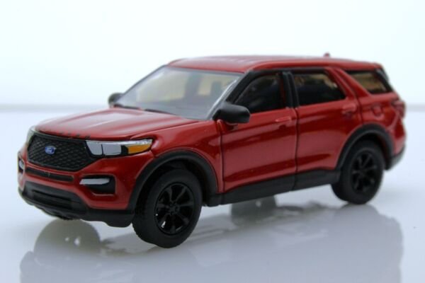 Diecast 2023 Ford Explorer St Performance Suv Car 1:64 Scale Rapid Red
