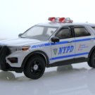 Diecast 2020 Ford Explorer Nypd York City Police Car 1:64 Scale