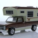 Diecast 1982 Chevy Squarebody C20 Camper Special Pickup Rv Truck 164 Scale