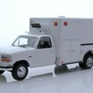 Diecast 1992 Ford F 350 Blank White Ambulance Emt 1:64 Scale Truck