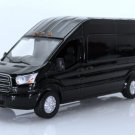 Diecast 2019 Ford Transit Delivery Work Van 1:64 Scale Truck Black