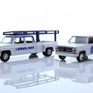 Diecast Set Of 2 1973 Gmc Sierra 3500 Dually 1500 Squarebody Truck 1:64