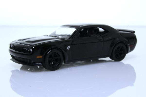 Diecast 2021 Dodge Challenger Srt Super Stock Sports Muscle Car 1:64 Black