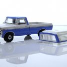 Diecast 1975 Ford F 100 Ranger Xlt Pickup Truck Cap 1:64 Scale Blue F150