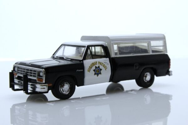 Diecast 1985 Dodge Ram D100 1St Gen Chp California Highway Police Truck 1:64