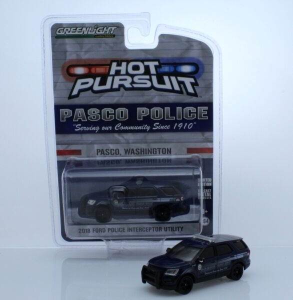Diecast Hot Pursuit 2018 Ford Explorer Pasco Washington Police Car