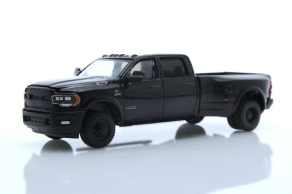 Diecast 2021 Dodge Ram 3500 Dually Limited Night Edition Truck 1:64 Scale Black