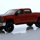 Diecast Chevy Silverado 1500 Lifted Rally 4X4 Off Road Pickup Truck 1:64
